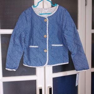 2/$35 Cat & Jack Girls 6/6x quilted button up sweater